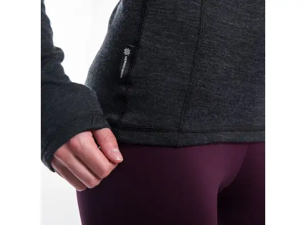 Sensor Merino Bold Roll Neck women's shirt long sleeve Anthracite Gray
