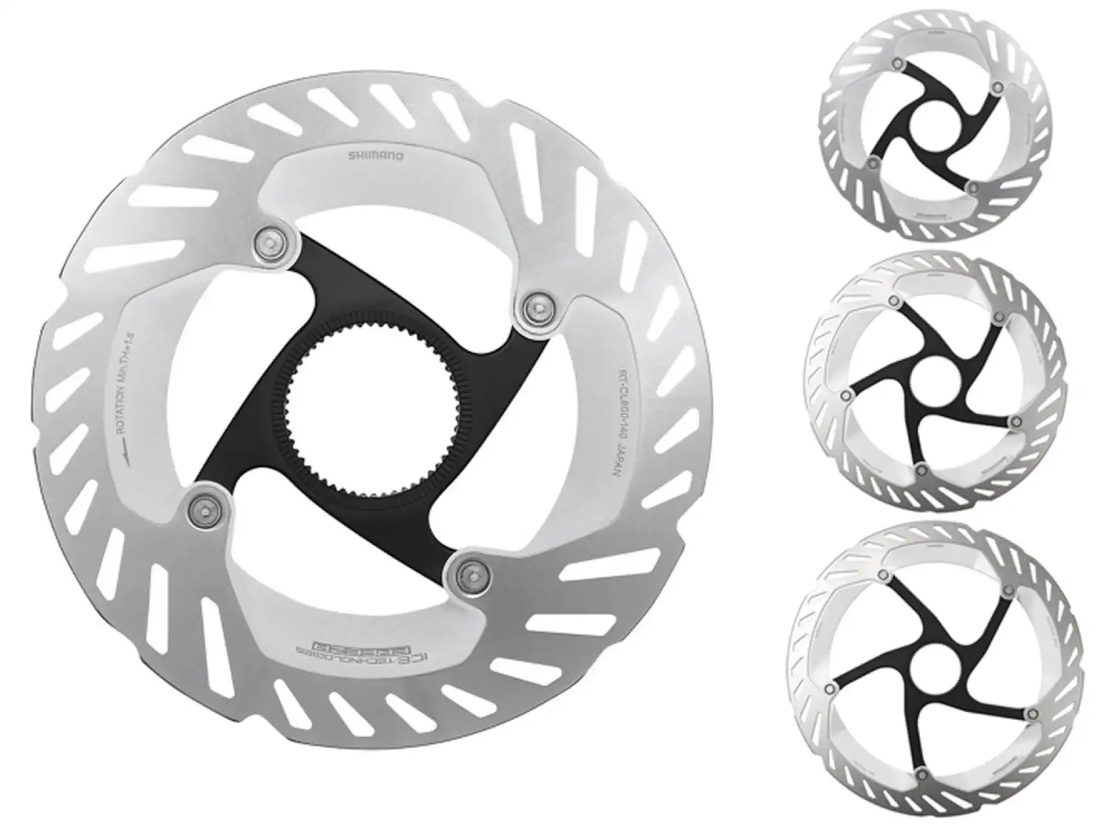 Shimano RT-CL800 brake rotor 203 mm, center lock, Ice Tech, external lock ring