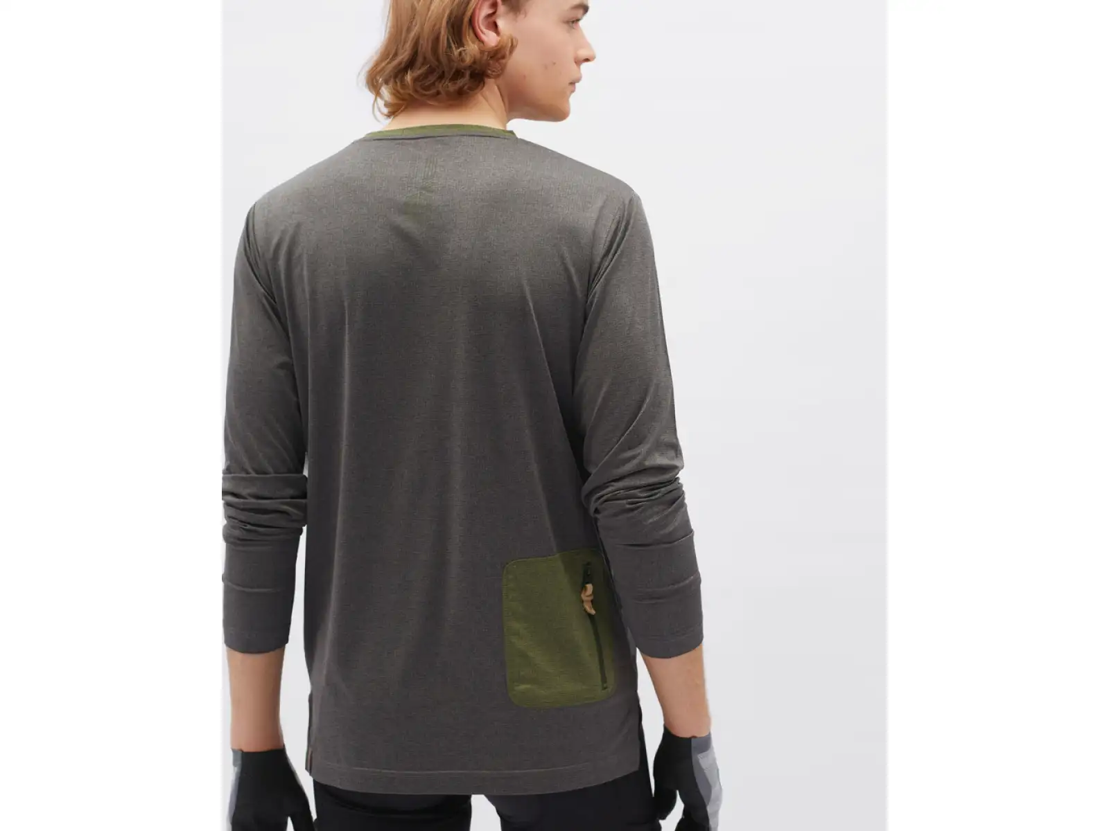 Silvini Casalo men's long sleeve shirt Charcoal/Olive