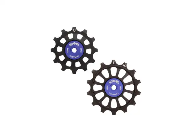 Kogel road pulleys with full ceramic bearings for Shimano R9100/R8000/R7000 black