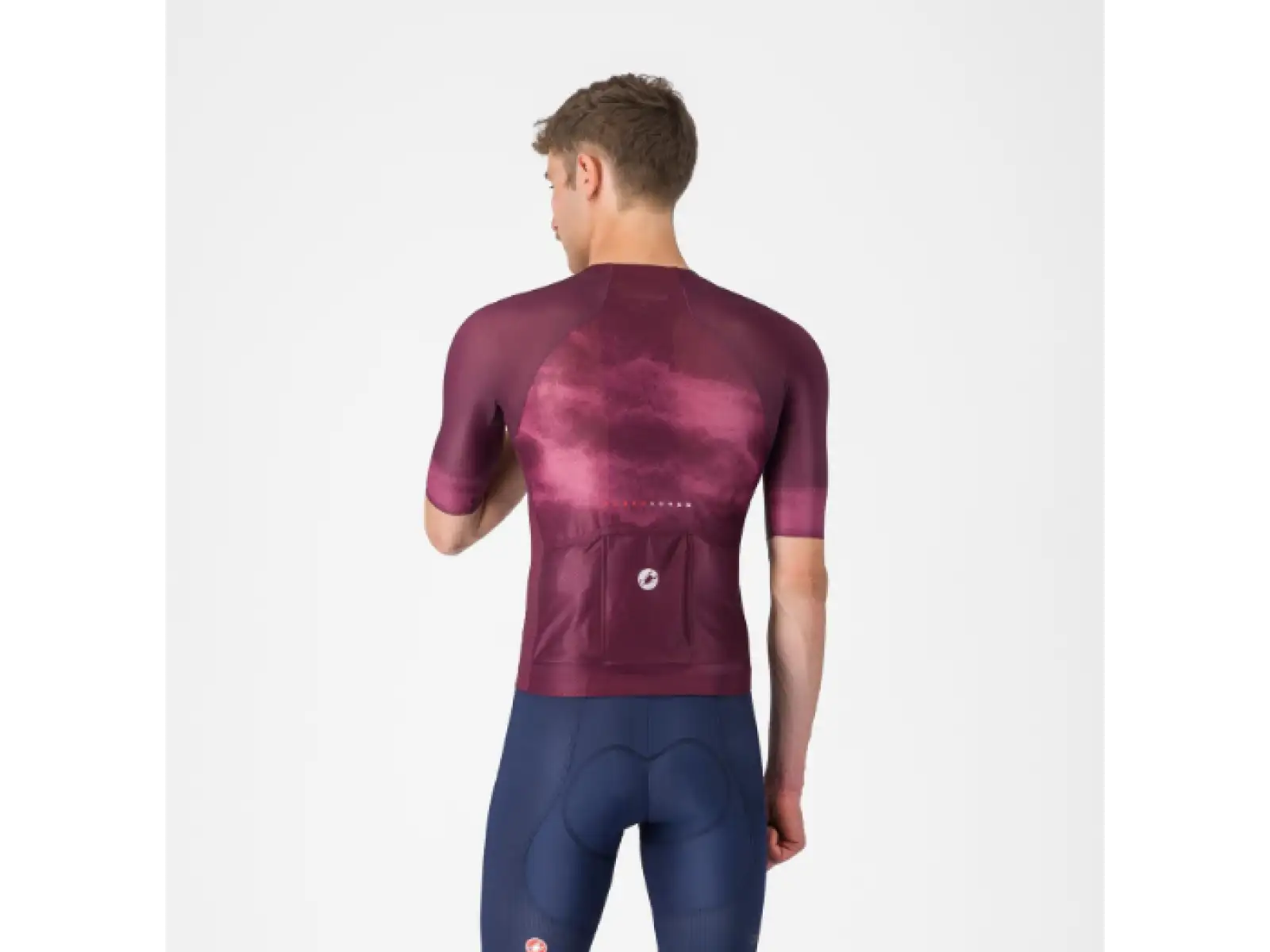 Castelli Climber's A/C men's jersey short sleeve Deep Bordeaux/White