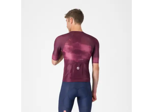 Castelli Climber's A/C men's jersey short sleeve Deep Bordeaux/White