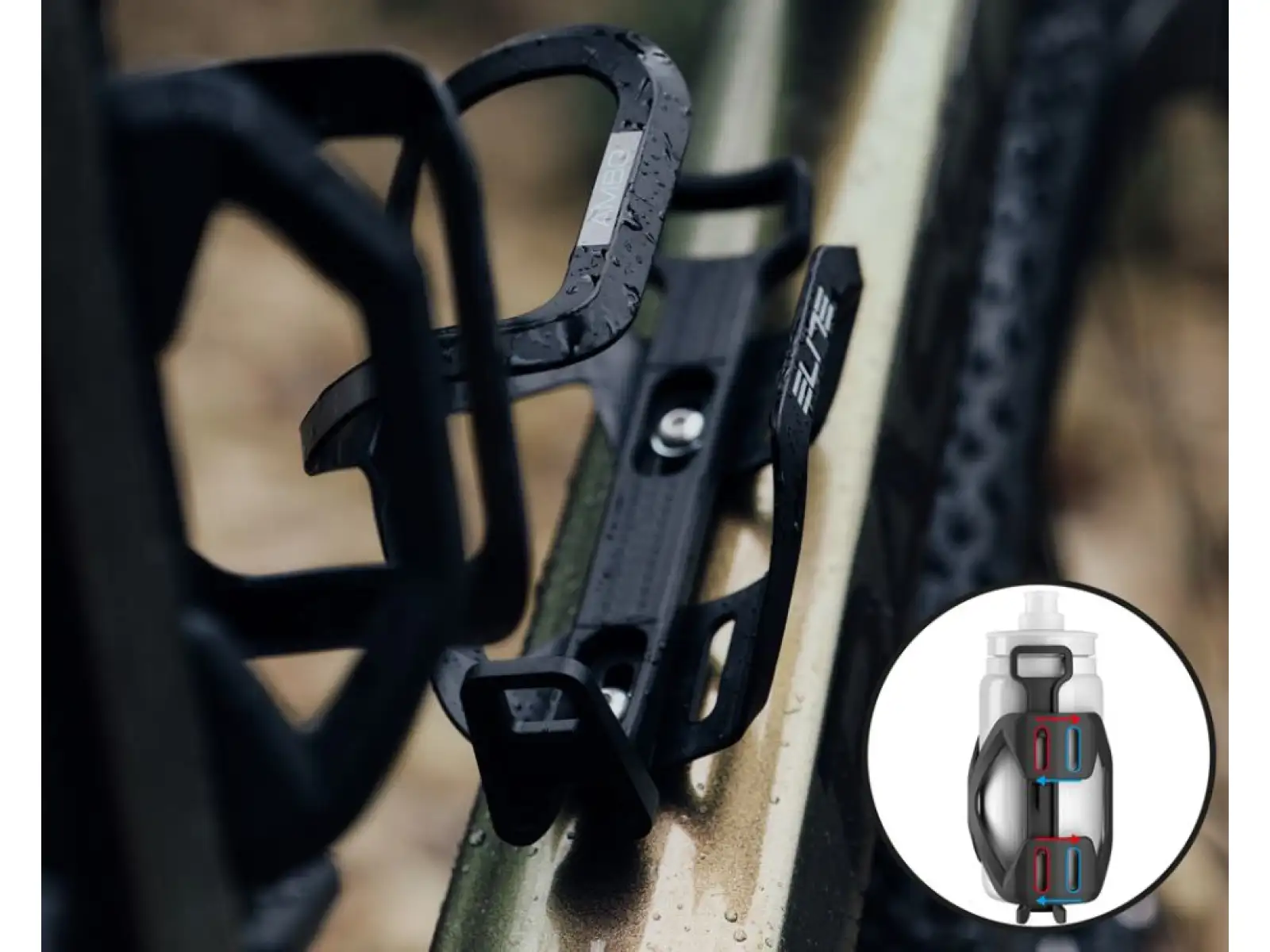Elite Ambo bottle cage Black Graphic