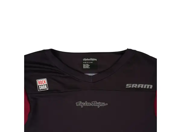 Troy Lee Designs x SRAM Skyline men's long sleeve jersey Radioscape Black/Berry