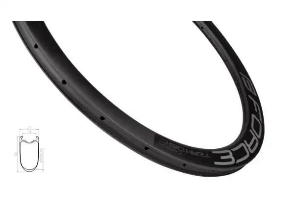 Force Karbon Disc road rim black 20 holes