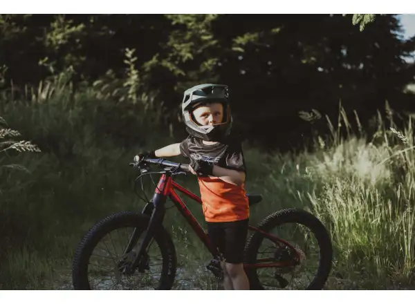 Force Kid MTB Cheery children's jersey short sleeve black/orange