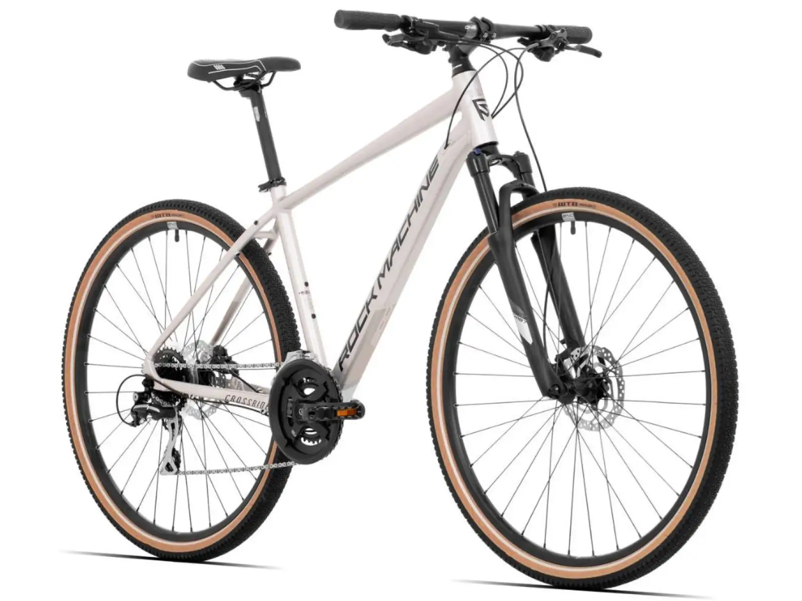 Rock Machine CrossRide 300 gloss silver/black trekking bike