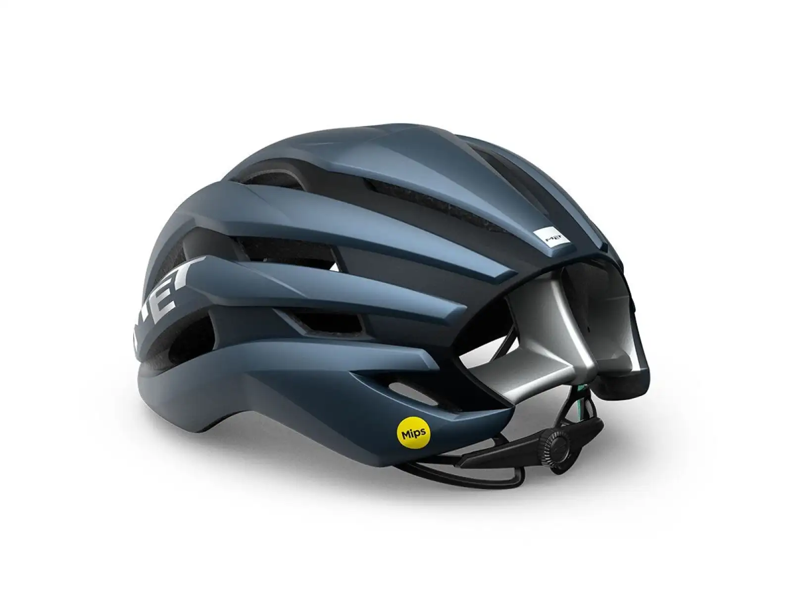 MET Trenta MIPS cycling helmet Navy Silver