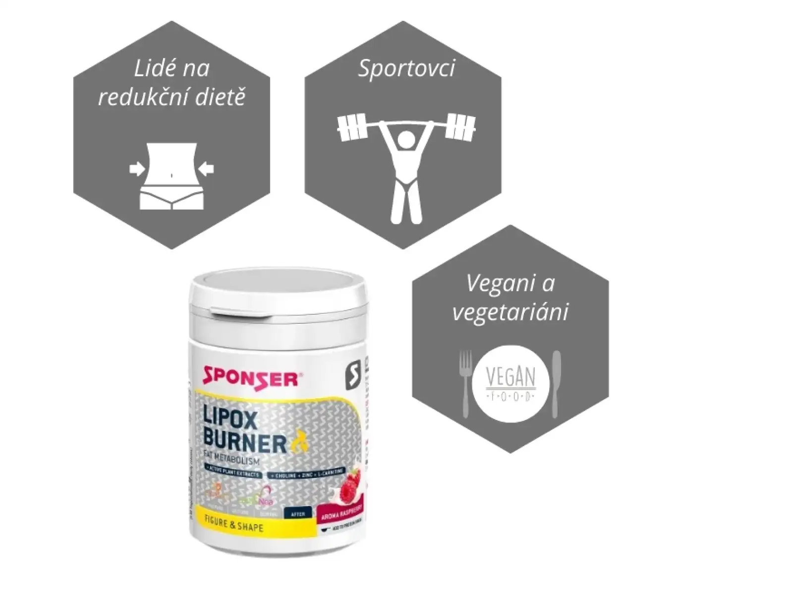 Sponser Lipox Burner fat burner with capsaicin and polyphenols 110 g