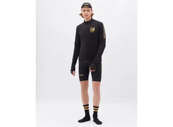 Silvini Leverono men's jersey long sleeve Black/Gold