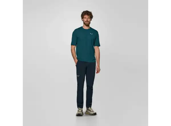 Salewa Pedroc Dry Light men's short sleeve T-shirt Pond blue