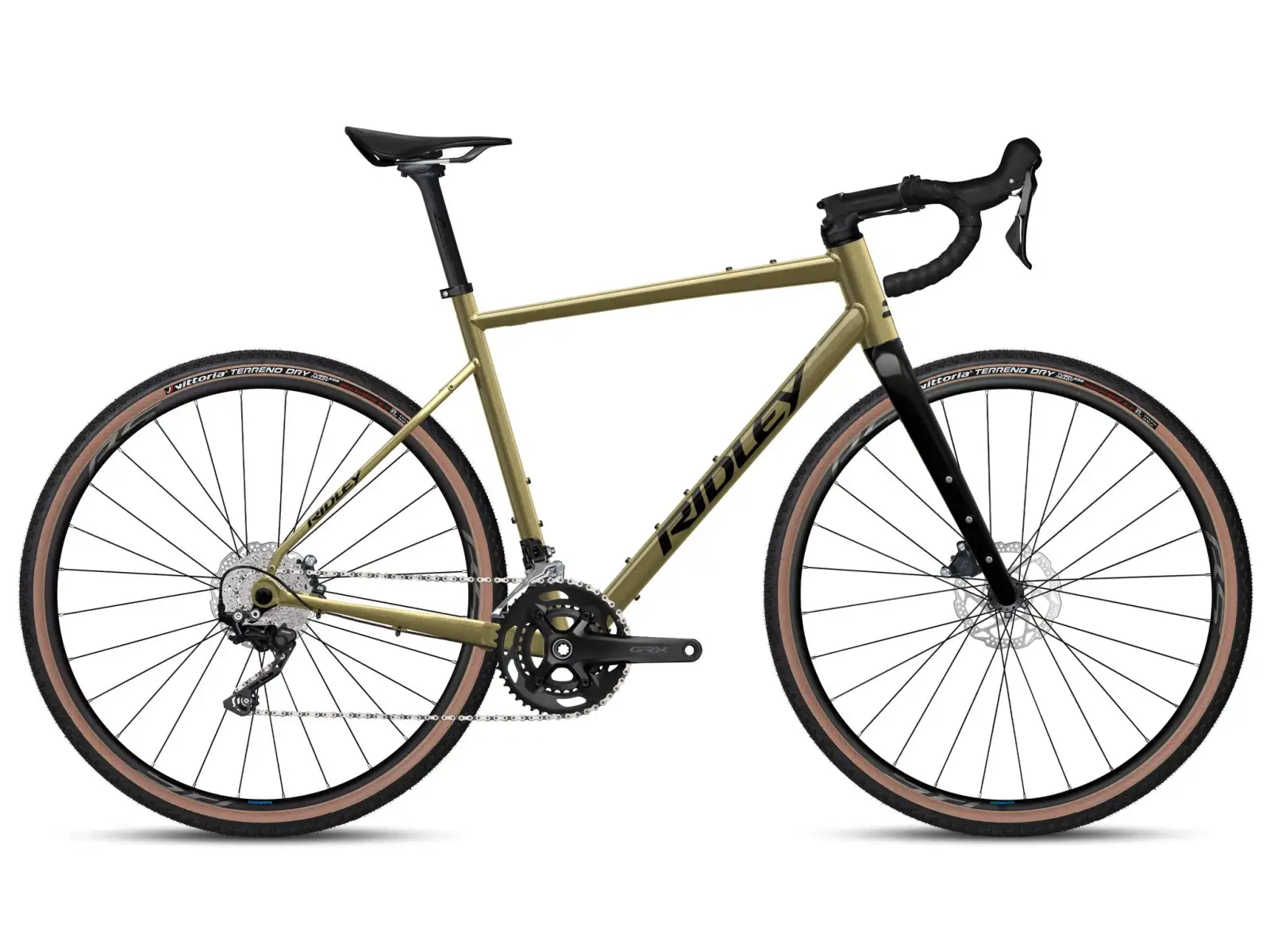 Ridley Kanzo Adventure Alu GRX400 gravel bike Bronze Green/Black