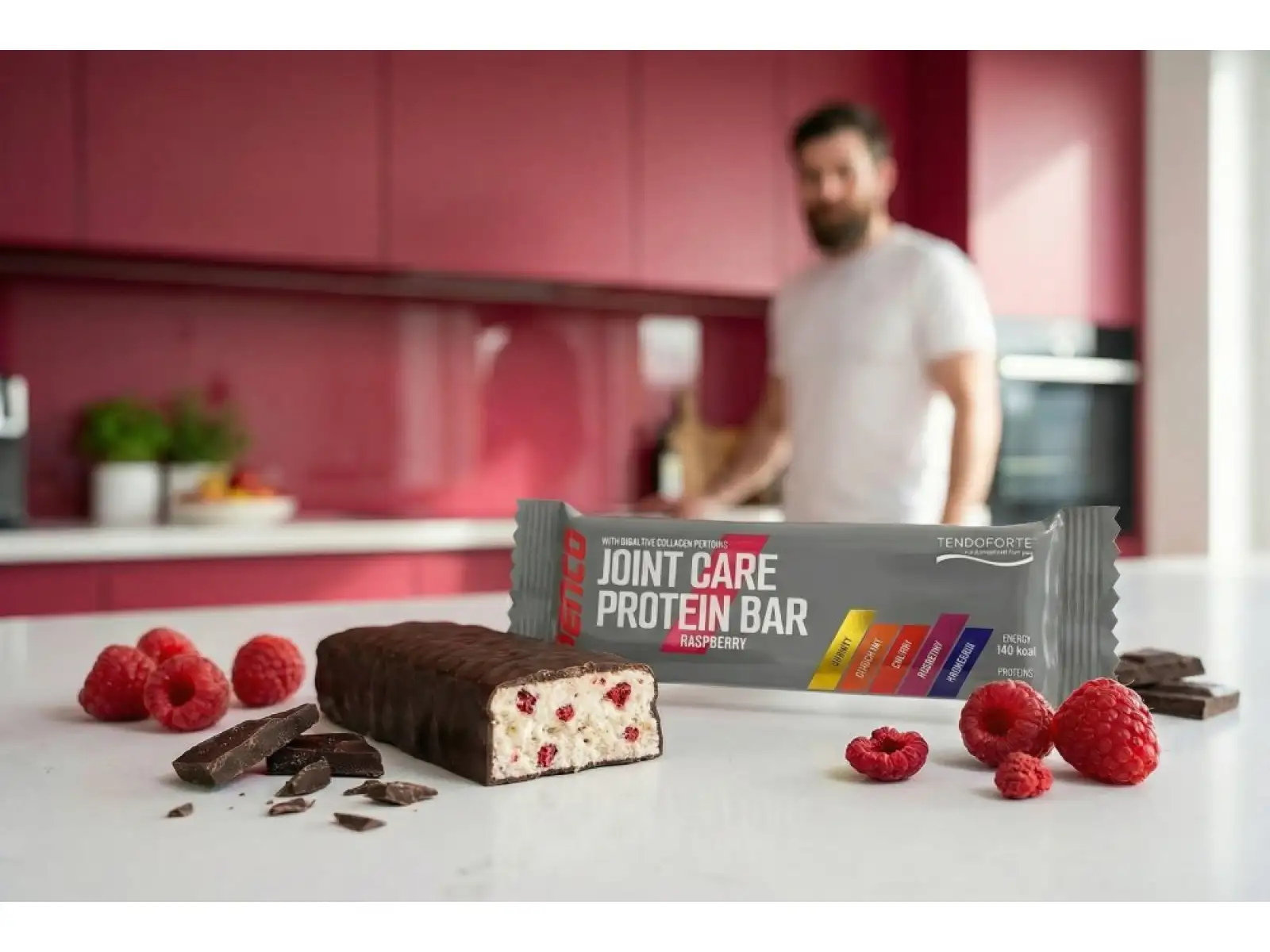 Penco Join Care Protein Bar Raspberry/Dark Chocolate 40 g