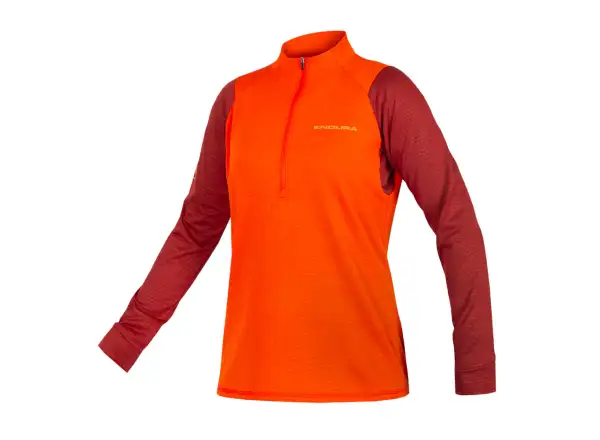 Endura Singletrack Fleece women's jersey long sleeve Paprika