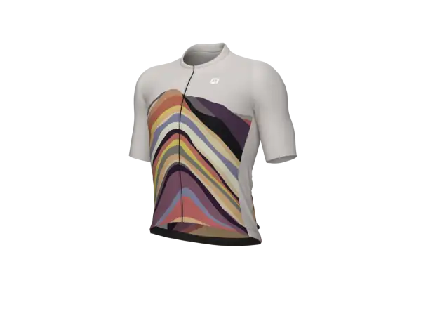 Alé PR-E Rainbow men's cycling jersey short sleeve Beige