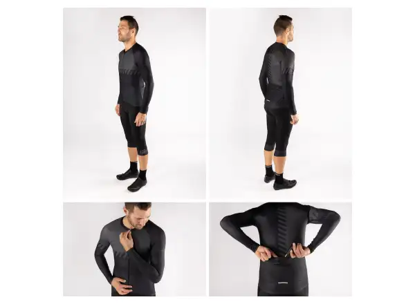 Force Fashion men's jersey long sleeve black/grey