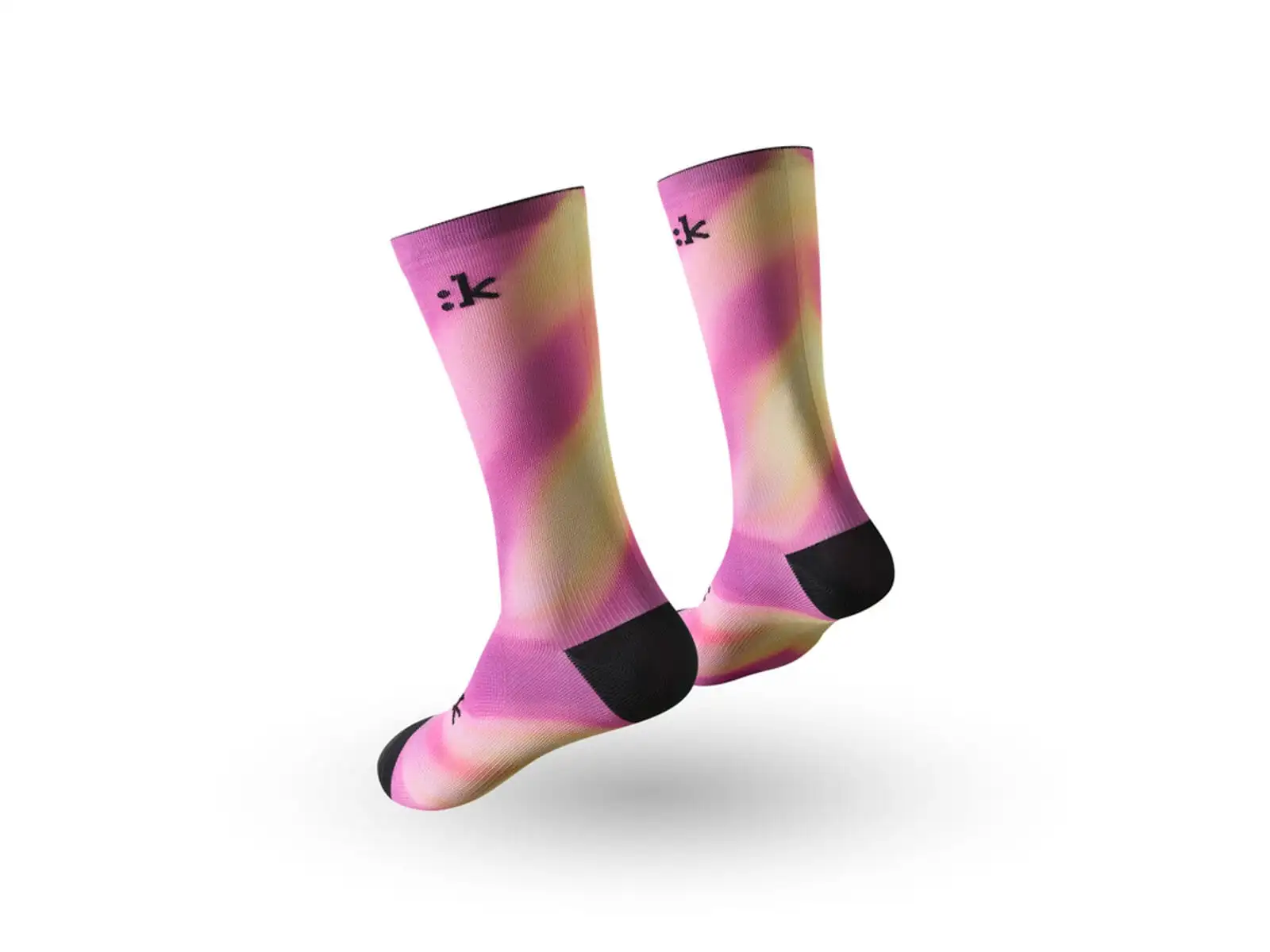 Fizik Faded cycling socks Purple/Yellow