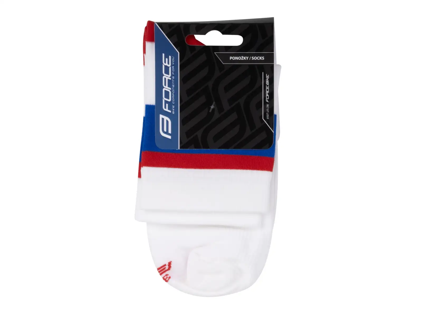Force Stripe short socks white/blue