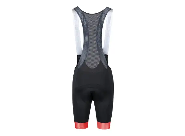 Force Stripe men's bib shorts with pad black/red