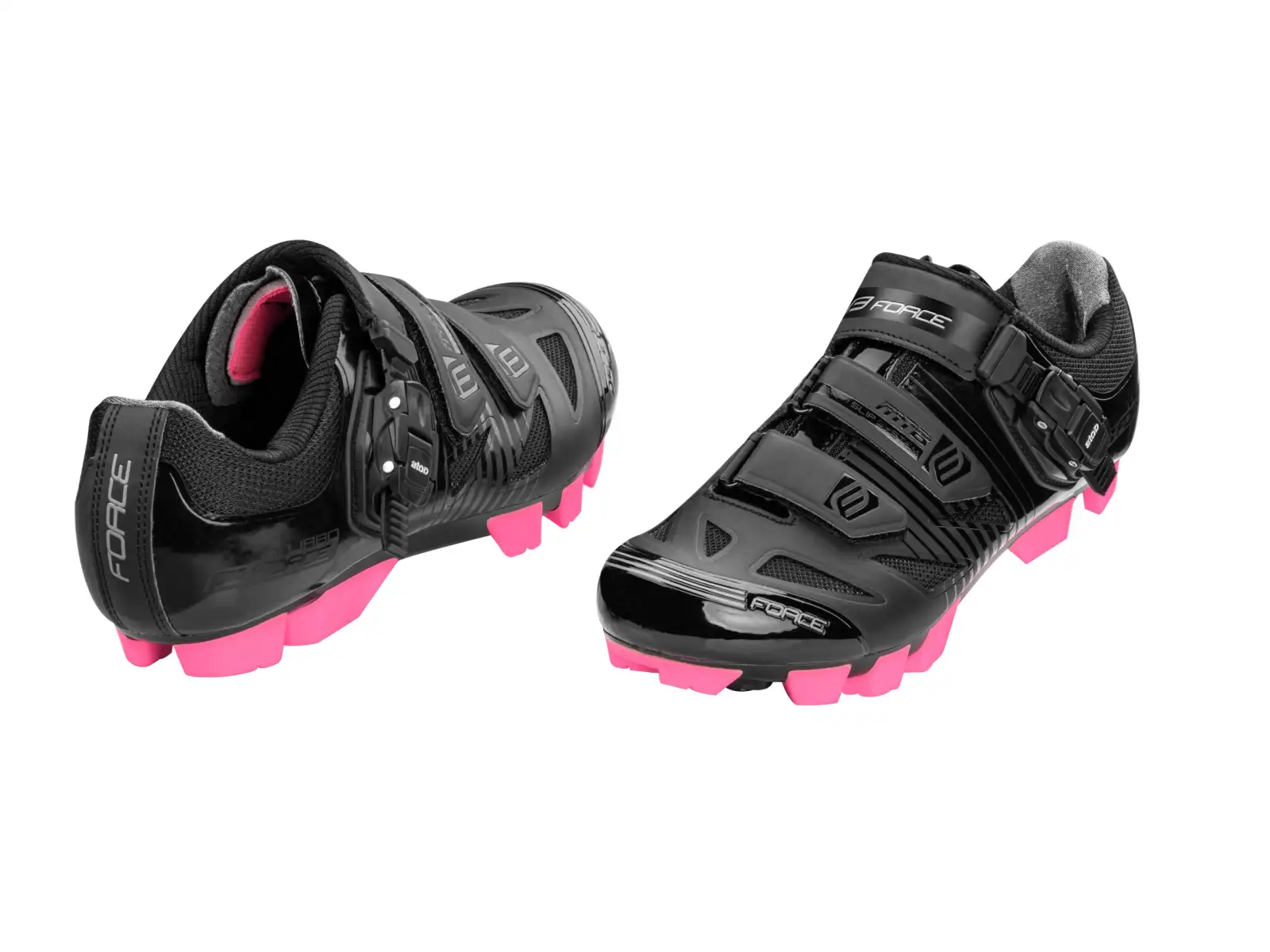 Force MTB Turbo lady women's cycling shoes black/pink