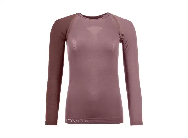 Ortovox 120 Competition Light women's base layer long sleeve Dusk Rose