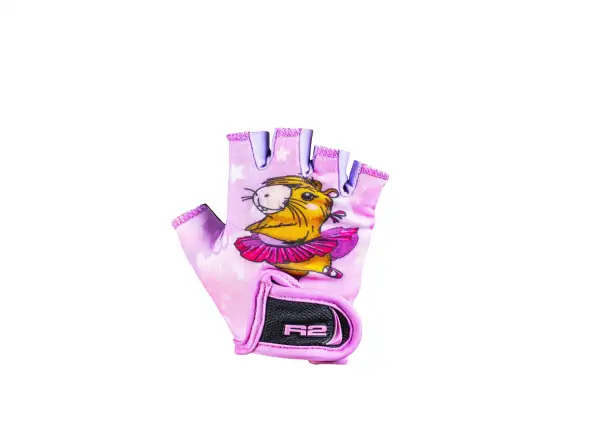 R2 Voska kids cycling gloves pink