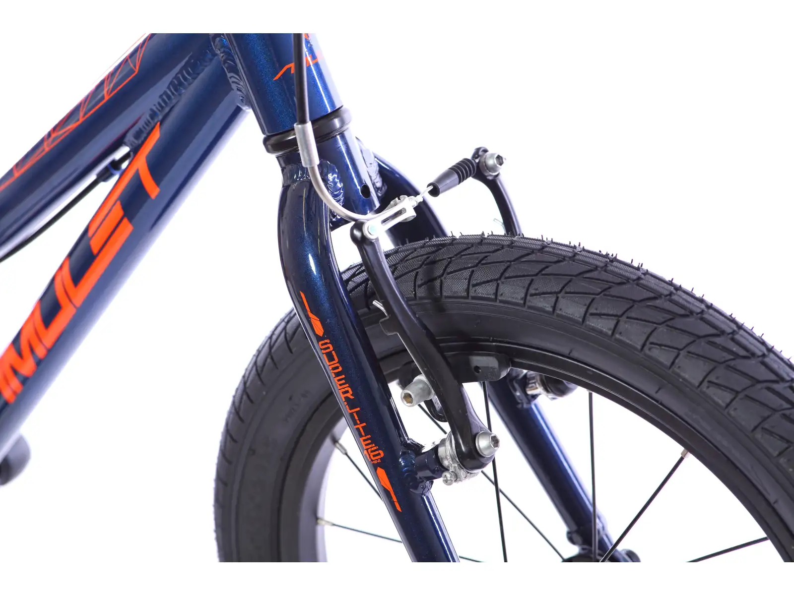 Amulet 16 Mini Superlite dark blue metalic/orange shiny children's bike