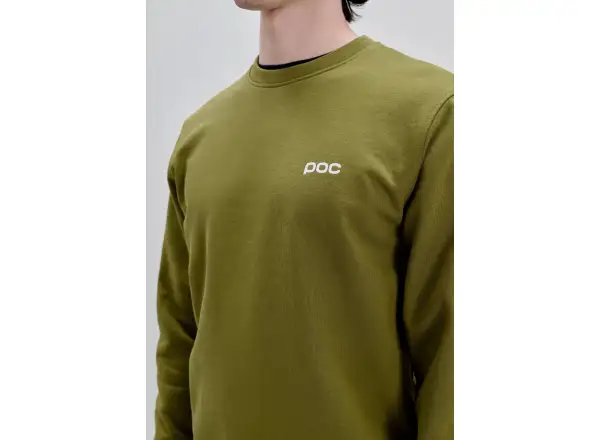 POC Crew sweatshirt Olivine Green/Hydrogen White