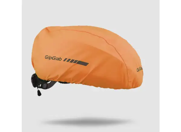 Grip Grab Waterproof helmet cover Orange Hi-Vis