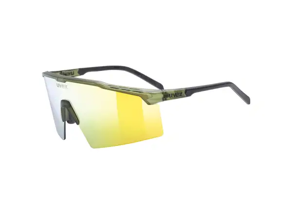 Uvex Flowline sunglasses Olive Matt/Mirror Gold
