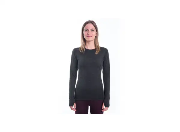 Sensor Merino Bold women's long sleeve shirt Anthracite Gray