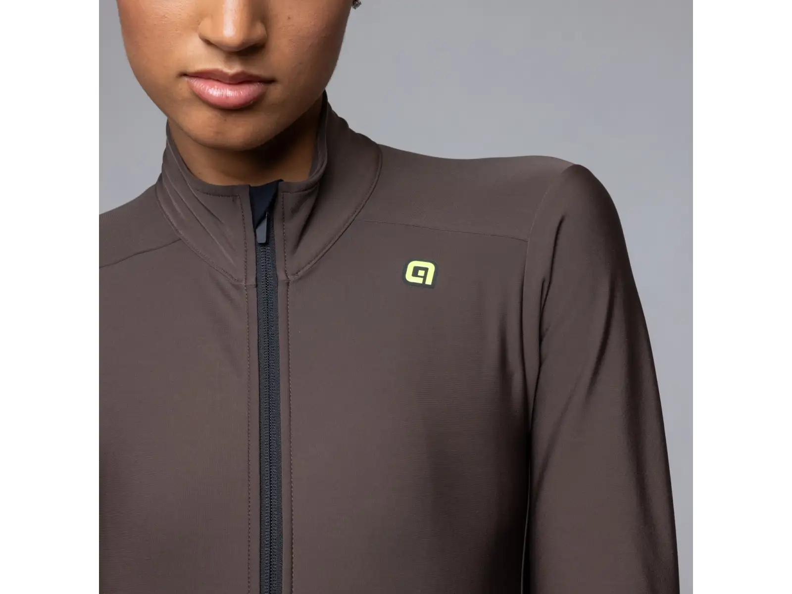 Alé Klimatik K-Idro women's insulated jersey long sleeve Coffee