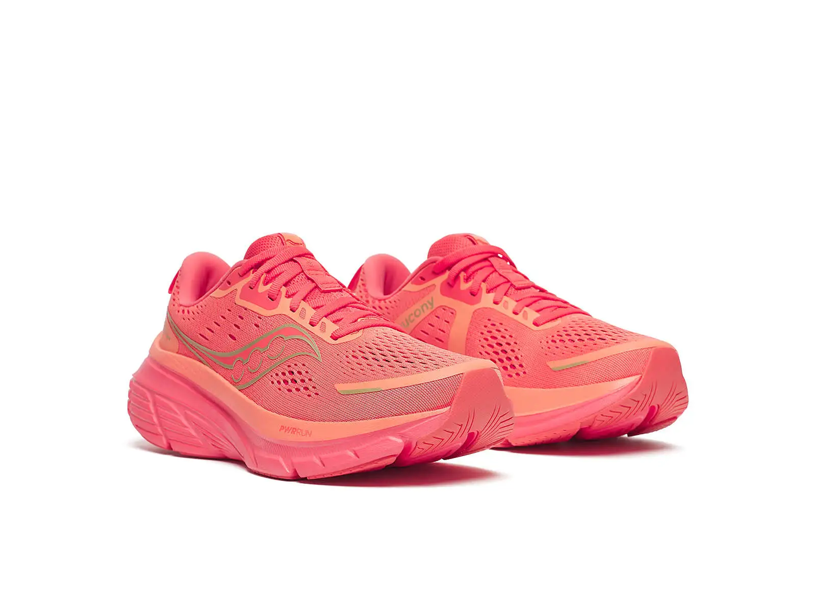 Saucony Guide 18 women's running shoes salmon/coral