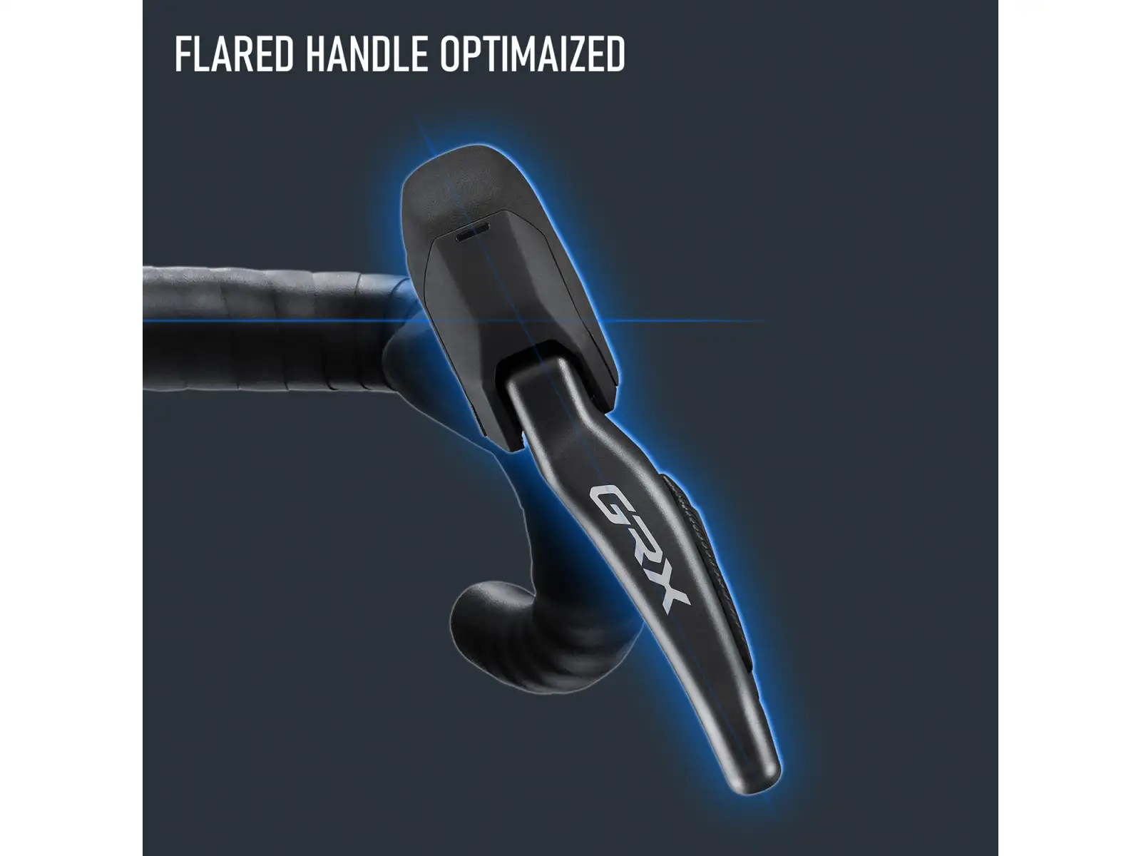 Shimano GRX Di2 ST-RX825 + BR-RX820 2sp left shifting and front brake lever and caliper
