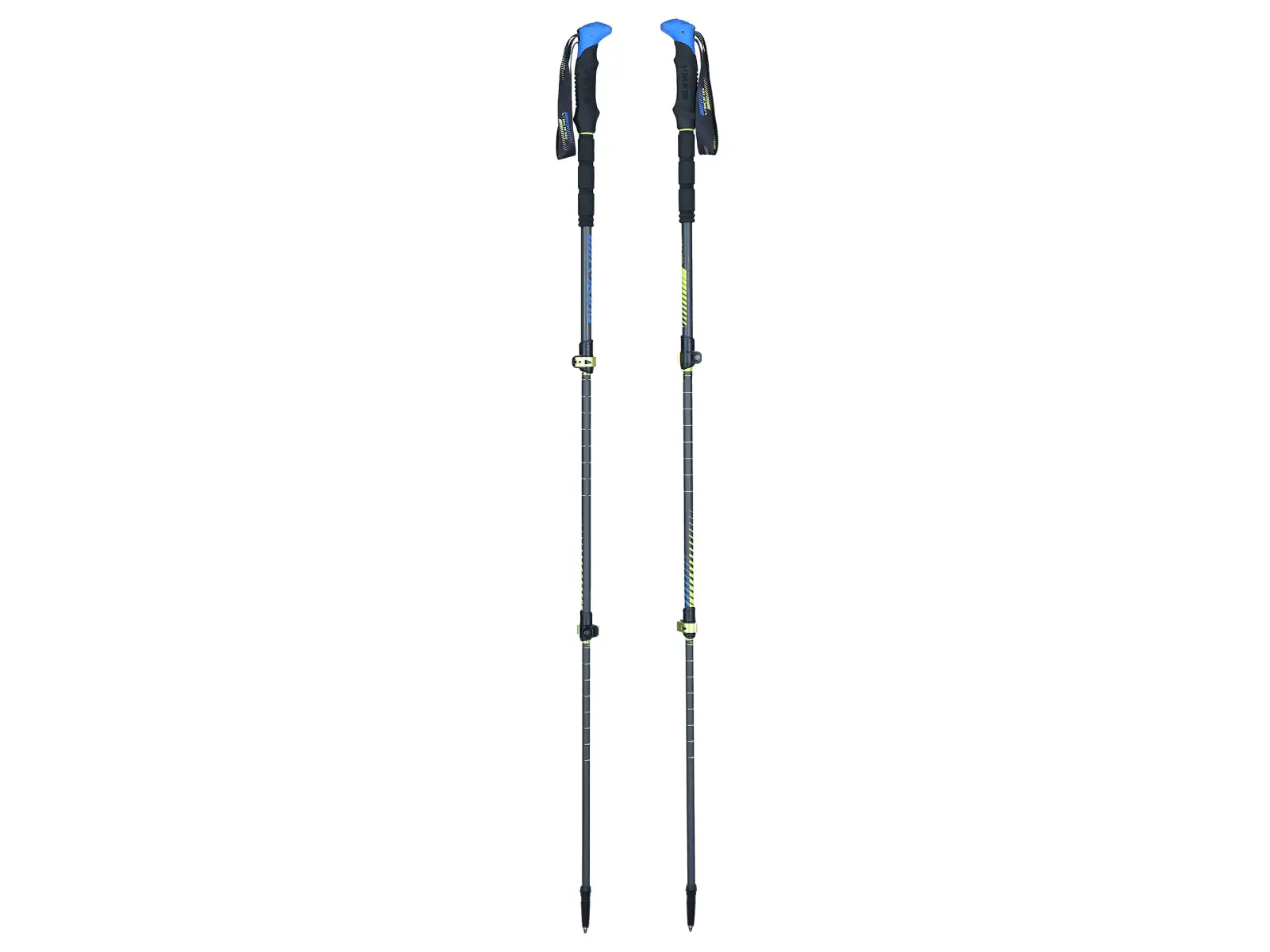 Viking Carbo lite Trekking poles Black/Lime/Blue