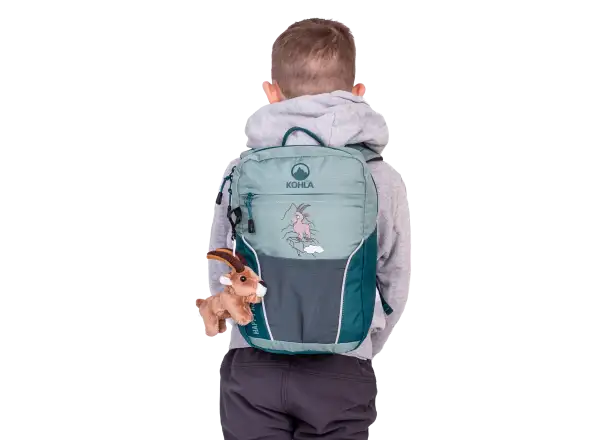 Kohla Happy Rocky 8 children's hiking backpack Beryl Green