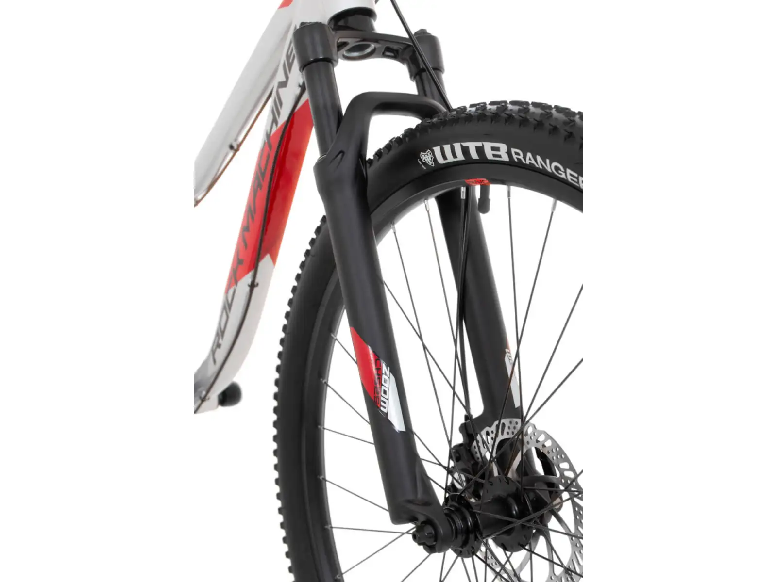 Rock Machine Storm 27 MD gloss silver/black/red children's bike