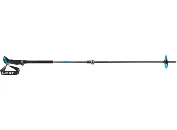 Leki Guide Lite 2 ski touring poles silver gray/petrol/black 110-145 cm