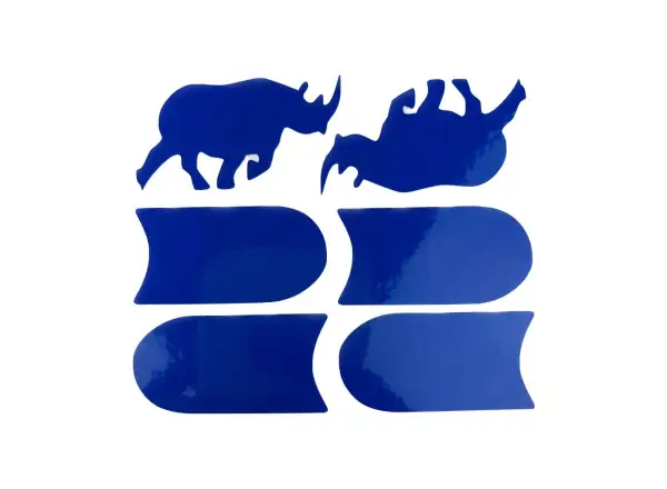 Shaman Racing reflective stickers rhino set 6 pcs blue