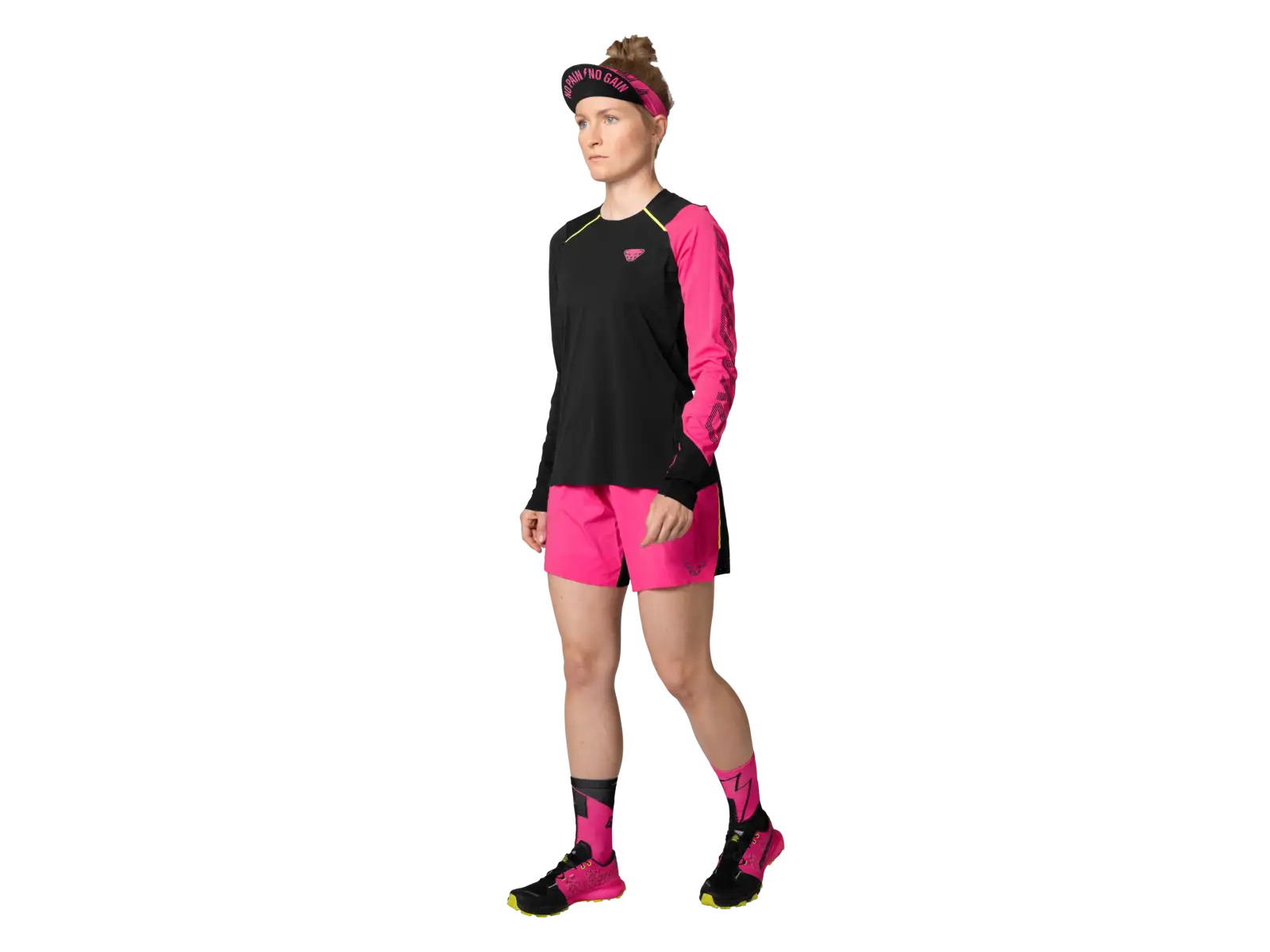 Dynafit DNA women's running shirt long sleeve Pink Glo