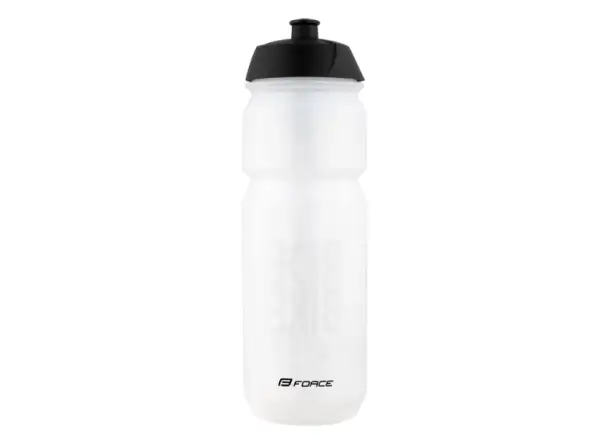 Force Ride Bike cycling bottle 750 ml transparent/black