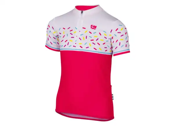 Etape Rio kids jersey short sleeve pink/white