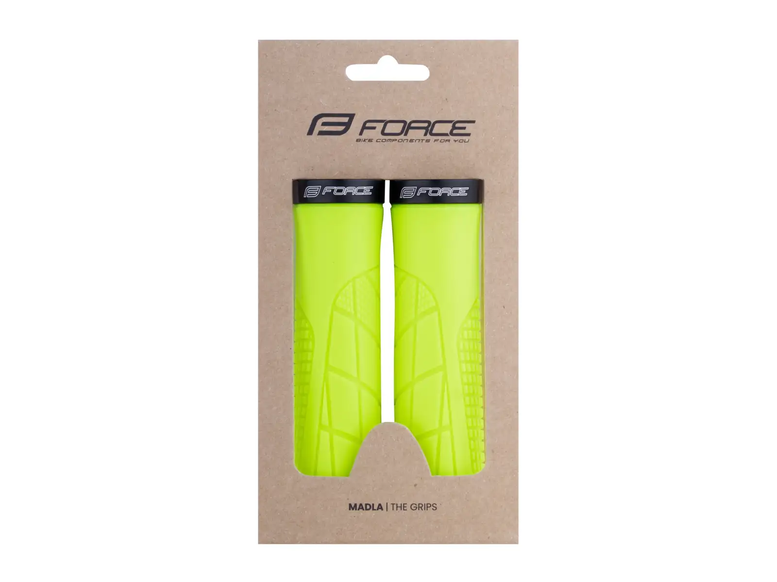 Force Orix rubber grips fluorescent yellow