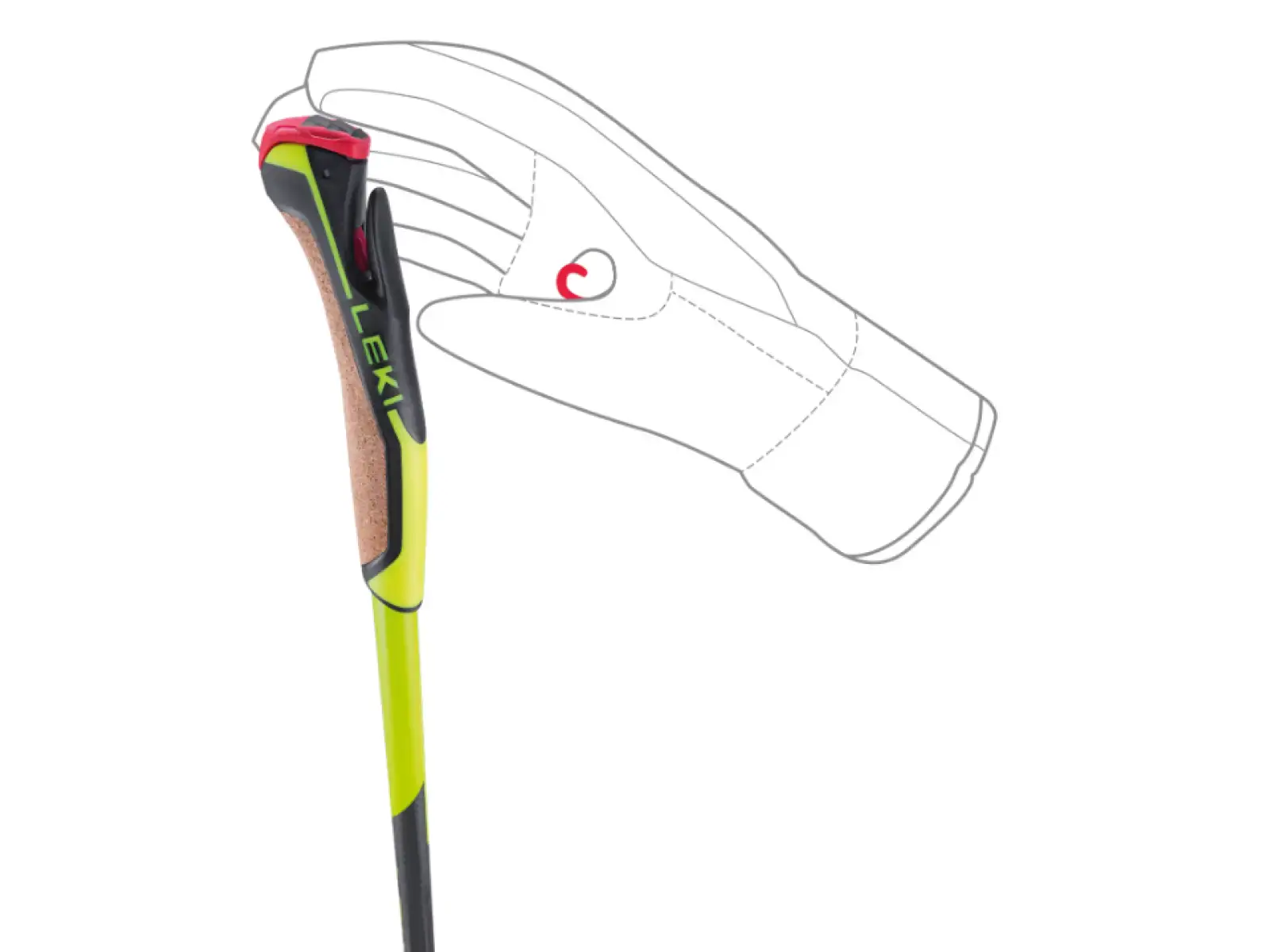 Leki PRC 650 cross-country poles Neon yellow/Black