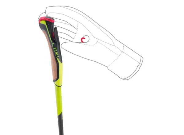 Leki PRC 650 cross-country poles Neon yellow/Black