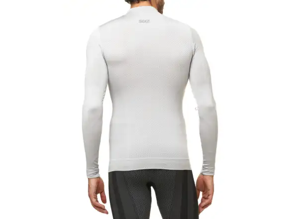 SIXS TS3 V2 functional long-sleeve shirt with collar silver/white