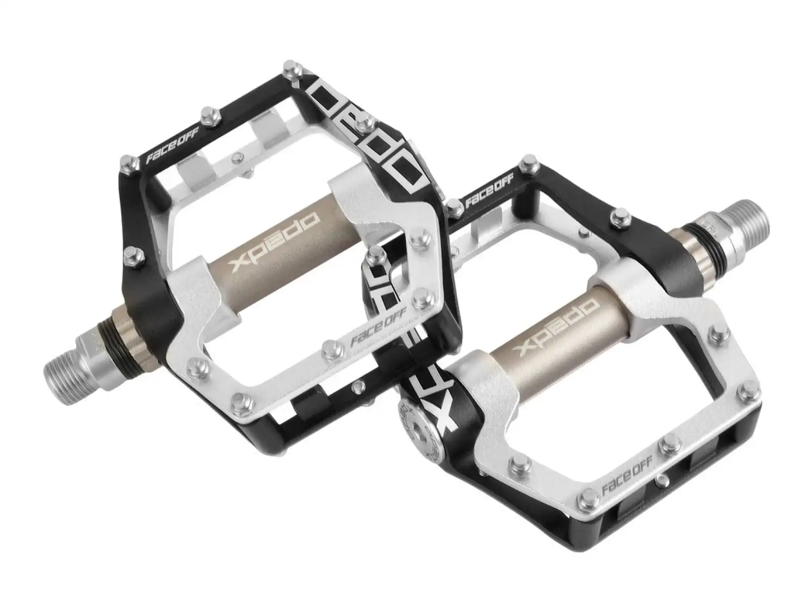 X-pedo Face Off 18 platform pedals black/silver