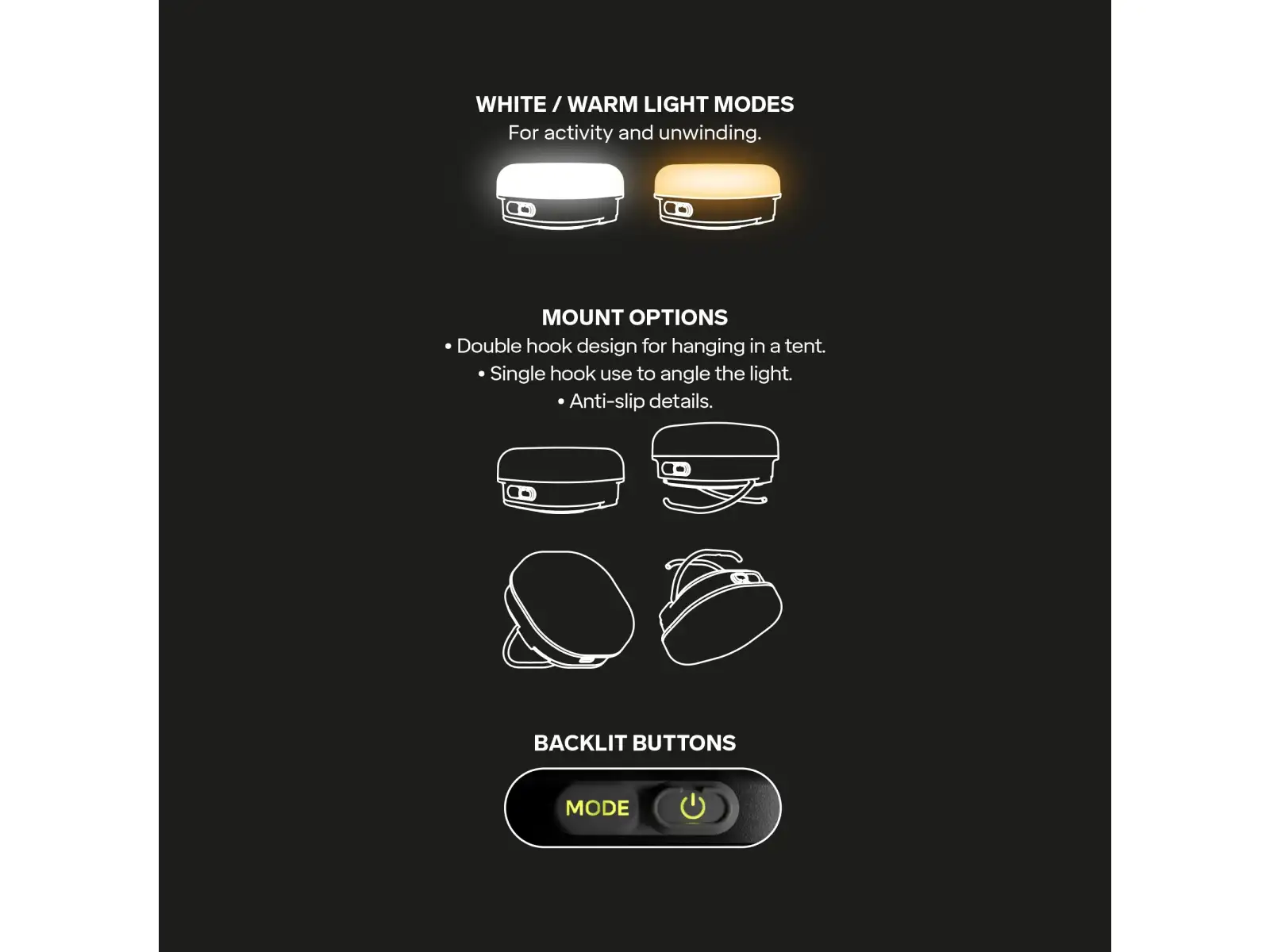 Silva Glow Recharge compact flashlight Yellow