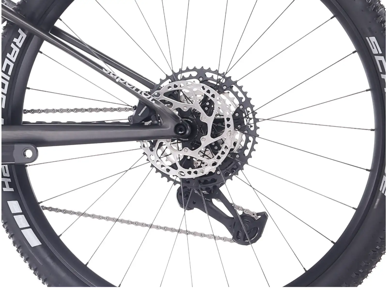 Superior XF 9.7 RC full suspension bike Matte Carbon/Smoke Chrome