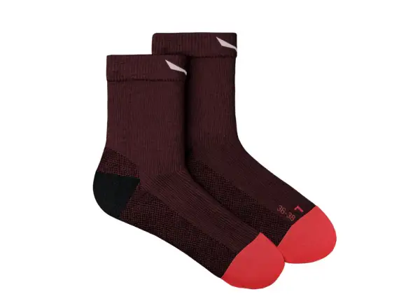 Salewa Mountain Trainer Merino Quarter women's socks Syrah